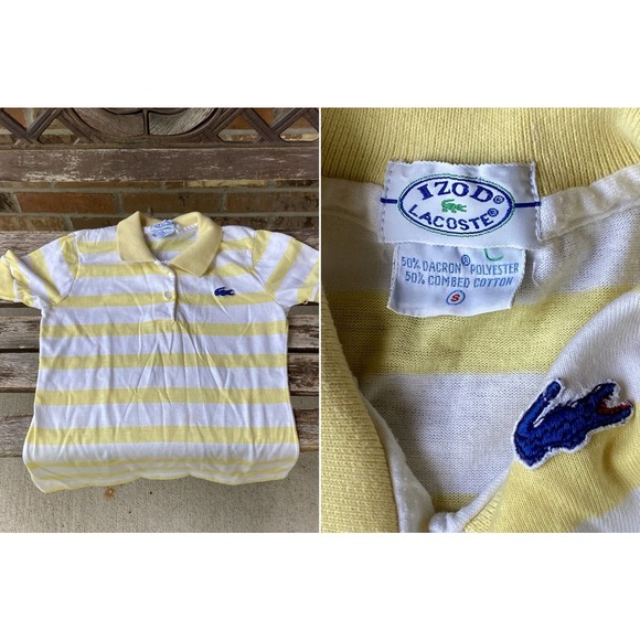 Lot of 4 80s Kid's Ringer T-shirt Polo Shirt Izod Lacoste Mickey Minnie Mouse - Picture 2 of 5